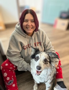 Maria and dog